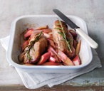 Pork fillet with rhubarb
